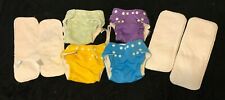 Lot of 4 FuzziBunz One Size, One Size Elite, Washable CLOTH DIAPERS Boy, GIRL for sale  Shipping to South Africa