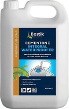 Used, 2 x Bostik 5 Litre Cementone Integral Water Proofer & Plasticiser for sale  Shipping to South Africa