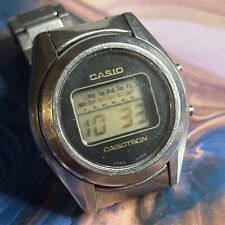 Casio Casiotron Vintage Relógio Digital Masculino Na Pulseira Original, Precisa de Serviço R14, usado comprar usado  Enviando para Brazil