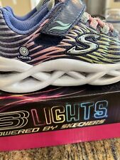 Skechers S luces retorcidas zapatos iluminados místicos azul marino niñas talla 12 Usado en excelente estado segunda mano  Embacar hacia Argentina