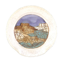 Prato de cerâmica arte sudoeste 4,5" Studio Art - Cena/mesas do deserto - Assinado '95 comprar usado  Enviando para Brazil