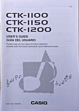 Teclados Casio CTK-1100 CTK-1150 CTK-1200 CTK-1250 Livro Manual do Proprietário Original comprar usado  Enviando para Brazil