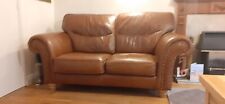 Brown leather scs for sale  SOUTH OCKENDON