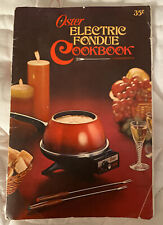 Libro de cocina de fondue eléctrica de teflón vintage Oster 35 centavos recetas originales segunda mano  Embacar hacia Argentina