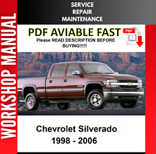 Chevrolet Silverado 1998 1999 2000 2001 2002 2003 servicio manual taller de reparación segunda mano  Embacar hacia Mexico