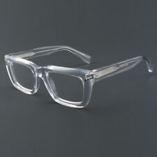 Armações de óculos quadradas retrô de acetato grosso luxo aro completo comprar usado  Enviando para Brazil