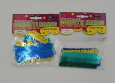 Personalized Name Confetti Christopher Blue Gold 2 Packs for sale  Shipping to South Africa