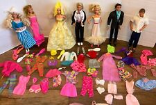 Vintage Barbie Ken 80s 90s Doll Lot With Xtra Clothes for sale  Shipping to South Africa