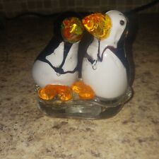 Art glass puffins for sale  Lakeland