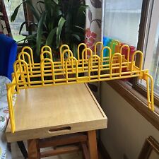 Used, Vintage Yellow Plastic 9 Pair Shoe Rack USA Target for sale  Shipping to South Africa