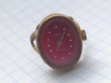 Relógio feminino soviético banhado a ouro na forma de um anel Chaika UA comprar usado  Enviando para Brazil