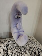Usado, Escultura macia de pelúcia rosto lua crescente violeta Jennifer Mazur FUNNY FRIENDS LEITURA comprar usado  Enviando para Brazil