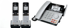Sistema de telefone sem fio AT&T 2 linhas DECT 6.0 conexão com celular empresarial com 3 aparelhos comprar usado  Enviando para Brazil