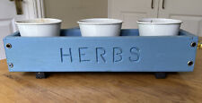 Herb blue wooden for sale  IPSWICH
