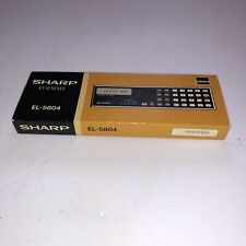 Calculadora vintage Sharp EL-5804 ELSIMATE com caixa original e instruções, usado comprar usado  Enviando para Brazil
