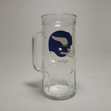 Taza de cerveza de piedra de vidrio vintage Fisher Peanuts Minnesota Vikings logotipo de la NFL segunda mano  Embacar hacia Argentina