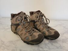 Merrell Deverta 2 Mid Waterproof Brown Suede Hiking Boots Womens Sz 7.5 for sale  Shipping to South Africa