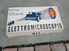 Elettromicroscopio Max - Milano art.908 I.G.C. Lanciano Vintage microscopio  usato  Cavezzo