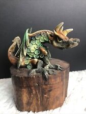 Caixa de madeira Secret feita à mão com compartimento escondido. Estatueta topped com dragão comprar usado  Enviando para Brazil