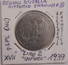 2 lire 1939 magnetica usato  Arezzo