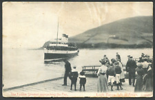 Lochranza Arran - Turbine Steamer Ferry approaching Pier p/u 1906 (R2551), used for sale  UK