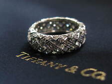 Tiffany & Co Diamond Vannerie Ring Platinum 950 2.80Ct Size 6.5 7mm segunda mano  Embacar hacia Argentina