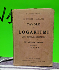 Tavole logaritmi con usato  Genova