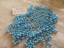 lot de 500 perle ancienne émaux de Briare NAVAJO bleu turquoise 5mm., używany na sprzedaż  Wysyłka do Poland