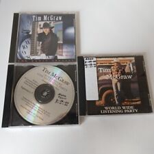 Lote 3 CDs promocionais de entrevista de rádio festa de escuta Tim McGraw, usado comprar usado  Enviando para Brazil