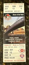 2002 final game for sale  Cincinnati