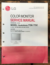 Monitor LG Studioworks 775N 775C manual de servicio *Original* segunda mano  Embacar hacia Argentina