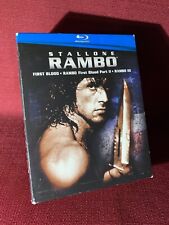 RAMBO TRILOGY Blu-Ray 2008 (conjunto de 3 discos) com capa comprar usado  Enviando para Brazil