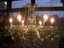 Gorgeous ~ Large elegant 6 Light French style chic glass & crystal chandelier for sale  Shipping to South Africa