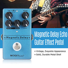 Usado, Pedal de efeitos de guitarra eco atraso magnético tempo profundidade velocidade regeneração nível azul S6Z0 comprar usado  Enviando para Brazil