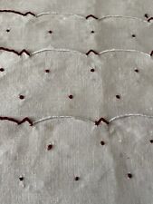 Usado, Conjunto bordado vintage madeira 6 guardanapos de coquetel brancos com pontos bordô comprar usado  Enviando para Brazil