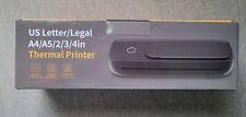 US Letter Legal A4 A5 2 3 4 in Thermal Printer Portable A80 NIB, used for sale  Shipping to South Africa