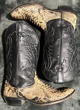 Botas masculinas Laredo Python pele de cobra tamanho 12 D pretas, usado comprar usado  Enviando para Brazil