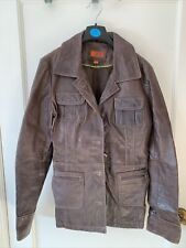 Brown leather jacket for sale  UK
