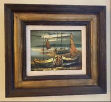 Midcentury sailboats oil for sale  Miami