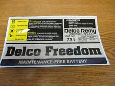 Delco freedom 731 for sale  Martinsville