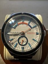 DUFA Mens Automatic Watch - Gangreserve 100Meter Blue/Orange Dial for sale  Shipping to South Africa