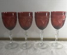 4 goblets stemmed ruby for sale  Whitehall