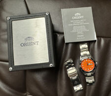 Relógio masculino Orient Ray Raven II automático mostrador laranja FAA02006M9 pulseira extra comprar usado  Enviando para Brazil