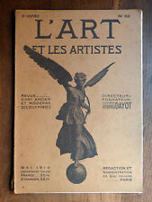 Art artistes 1910 d'occasion  France