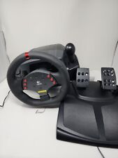 Logitech PC MOMO RACING volante Force Feedback Rueda & Pedales-Probado Funcionando segunda mano  Embacar hacia Spain