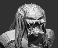 Predator Bust File STL 3D printing created ZBrush Compatible with every Slicer, used for sale  Shipping to Canada