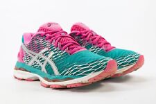 Tênis de corrida Asics Gel Nimbus 18 rosa azul-petróleo feminino tamanho EUA 6.5 comprar usado  Enviando para Brazil