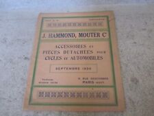 Brochure hammond mouter d'occasion  Montbrison