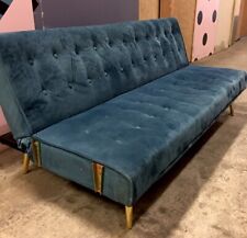 Velvet sofa bed for sale  BARNET