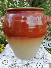 Used, Large Hand Thrown Vintage Mediterranean Stoneware Olive Pot Side Handles for sale  Shipping to South Africa